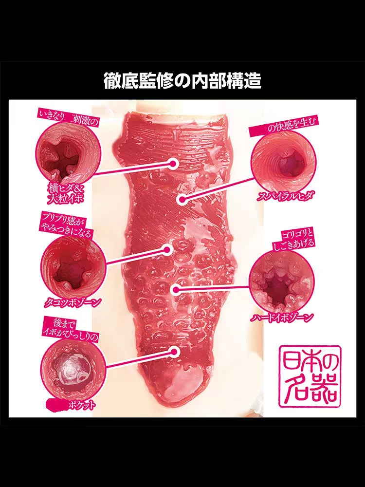 日本WILDONE飞机杯AIKA男用倒模成人玩具名器真实阴道情趣用品(图4)