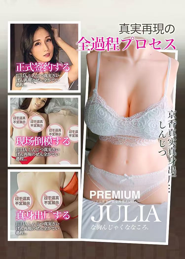 WILDONE JULIA朱丽叶半身倒模男性仿真人复刻乳房自慰飞机杯成人(图2)