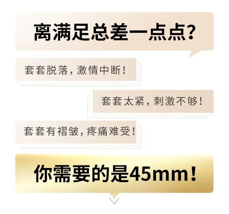 名流45mm超小号超紧G点大颗粒避孕套男用特小号29安全套紧型学生t(图3)