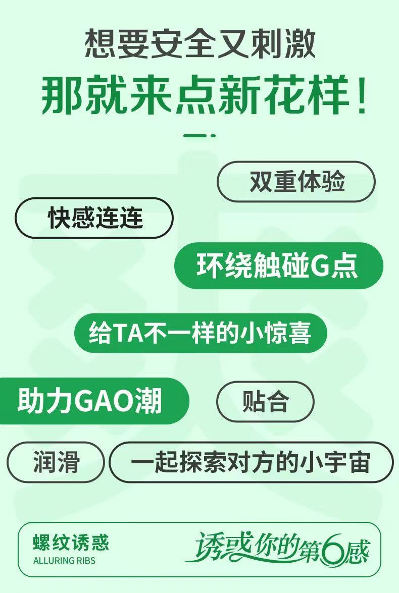 第六感避孕套螺纹诱惑24只装正品超薄高潮情趣变态一蹭就安全套tt(图3)