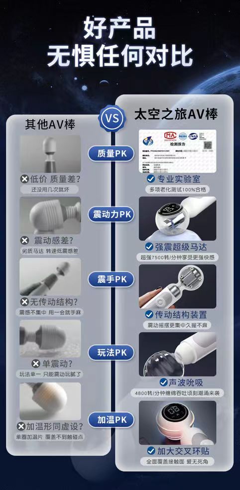 谜姬太空之旅AV棒自慰器女用器具情趣震动按摩情趣用品(图3)