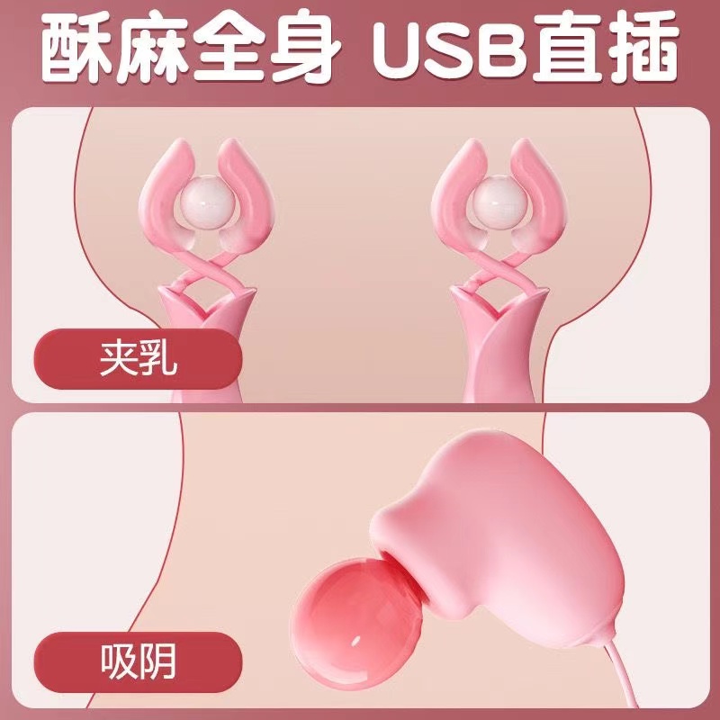 谜姬夹夹乐双震乳夹吮吸sm乳头情趣成人用品女用玩具夫妻用(图3)