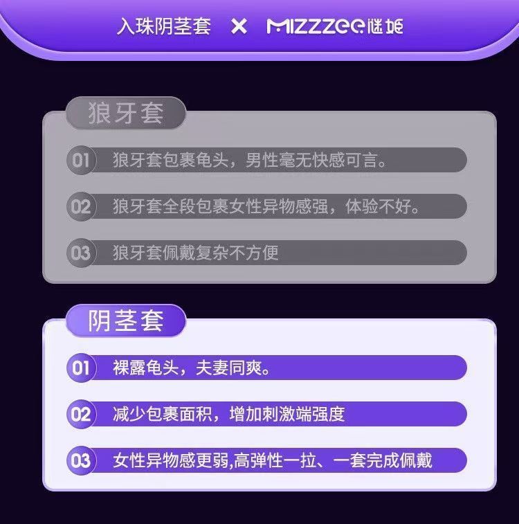 谜姬入珠阴茎套男用情趣套环成人性爱用品成人玩具(图3)